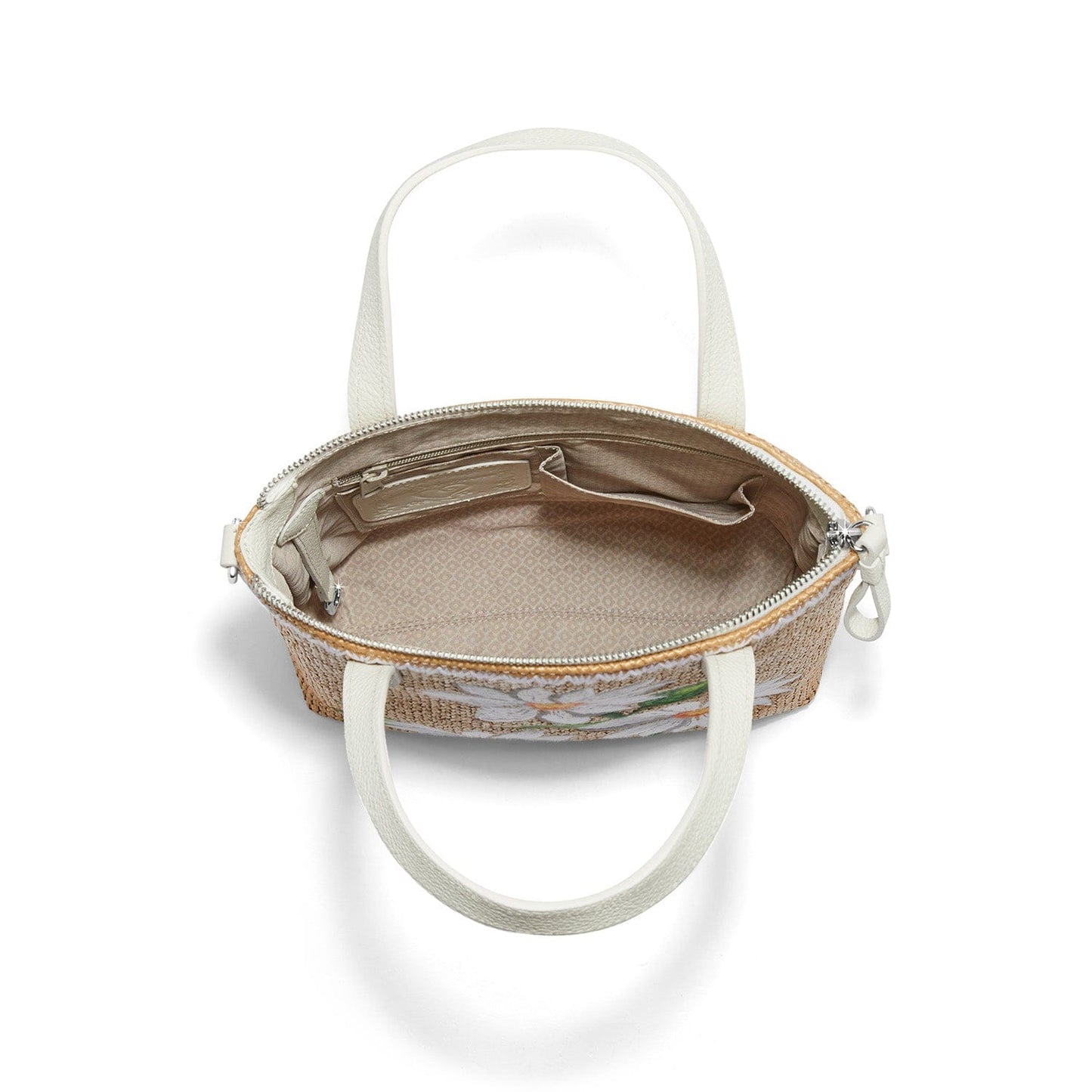 Daisy Dee Embroidery Straw Tote Brighton - Main Image