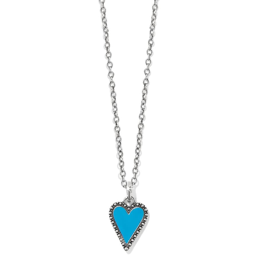 Dazzling Love Petite Necklace silver-teal 17