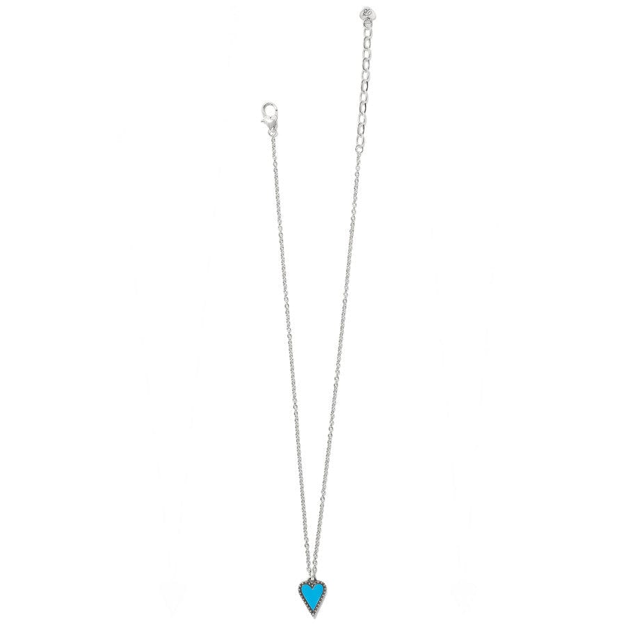 Dazzling Love Petite Necklace silver-teal 21