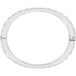 Brighton bangle bracelet shown from above with silver-plated finish and crystal-accented edges on a white background