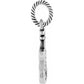 Brighton charm shown from the side with silver-plated rope-textured ring and hinged connector on a white background