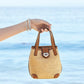 Elena Straw Small Tote