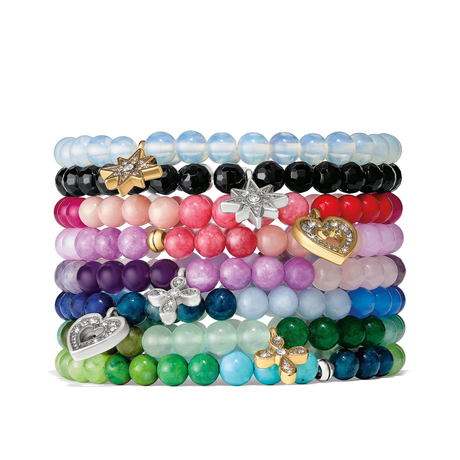 Enchanting Cross Stretch Bracelet gold-green 4