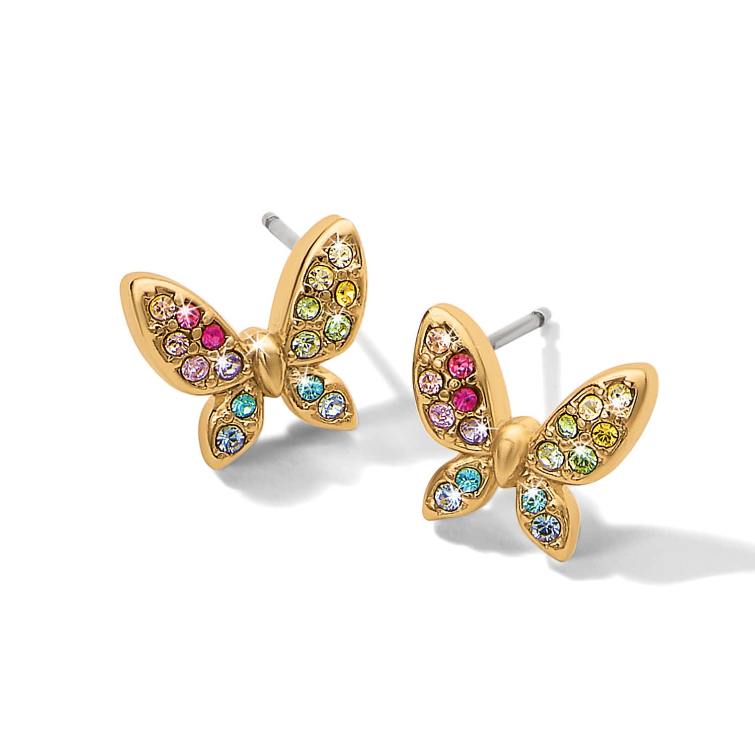 Enchanting Gem Butterfly Earrings gold-multi 2