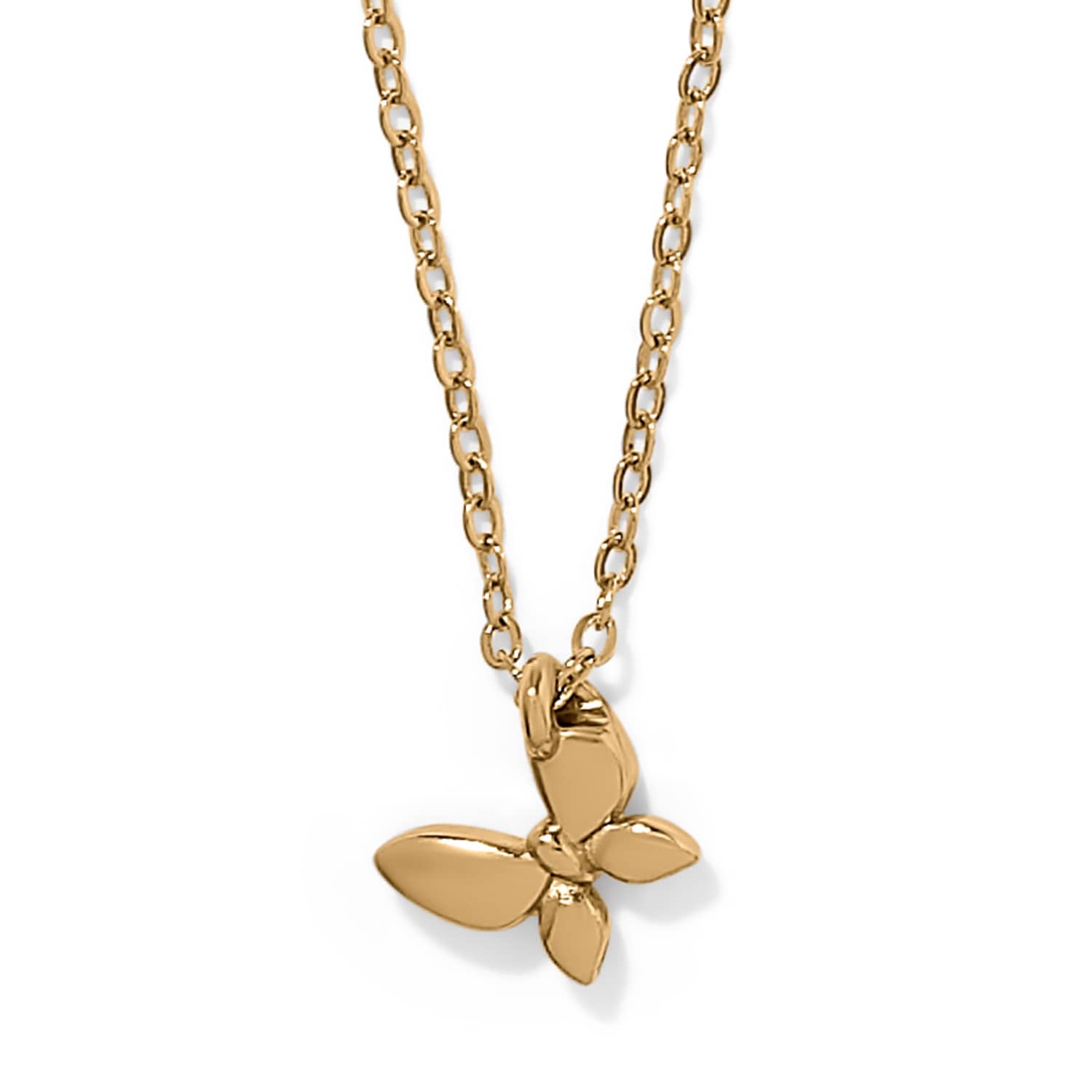 Enchanting Gem Butterfly Necklace gold 2