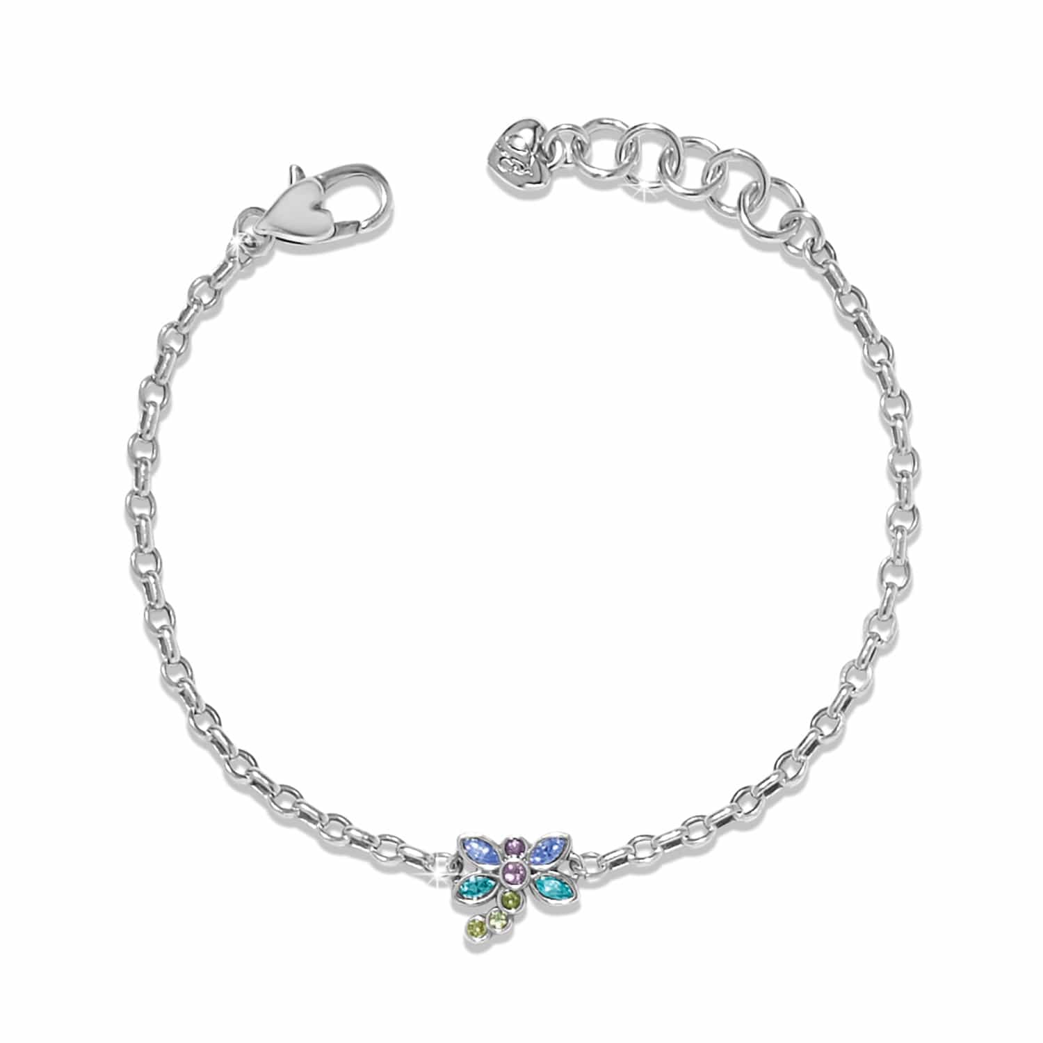 Enchanting Gem Dragonfly Bracelet silver-multi 1