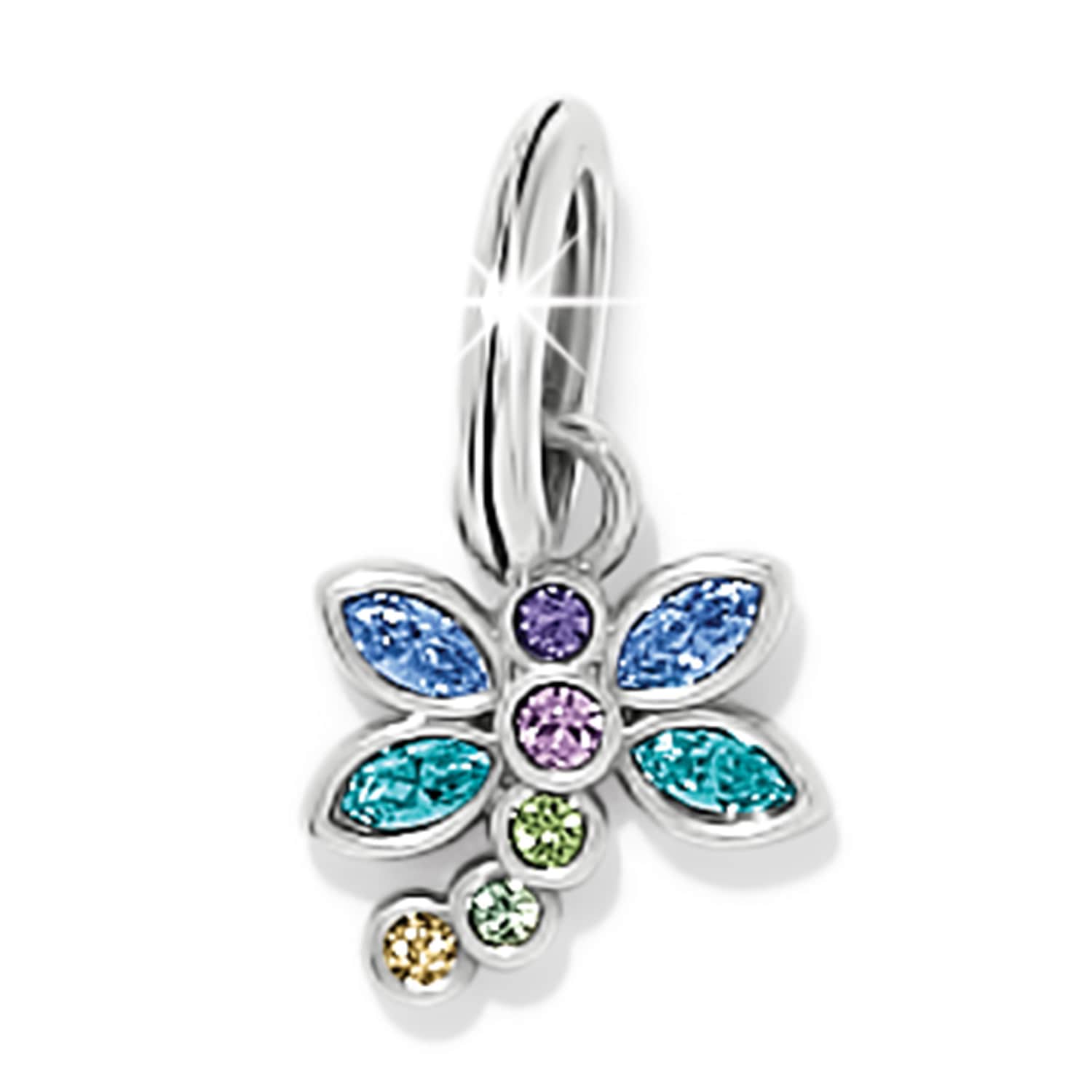 Enchanting Gem Dragonfly Charm silver-multi 1