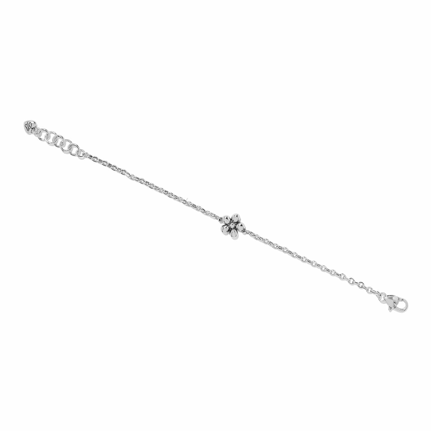 Enchanting Gem Flower Bracelet sliver-multi 2