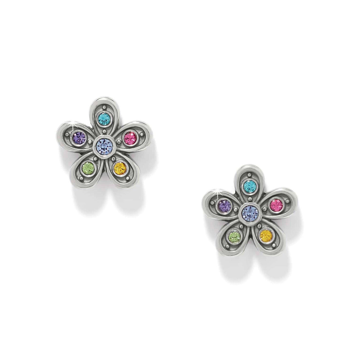 Enchanting Gem Flower Earrings