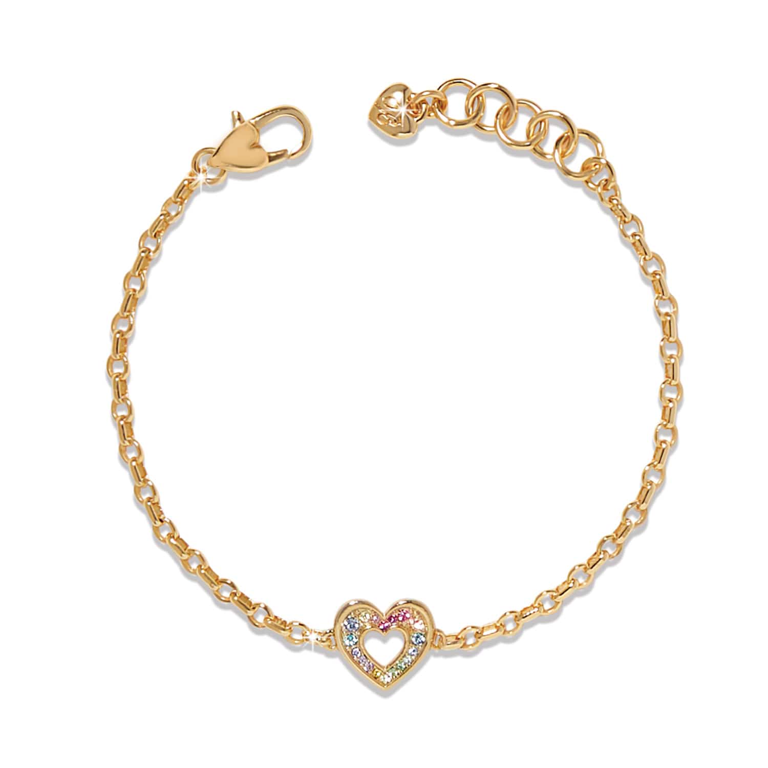 Enchanting Gem Heart Bracelet gold-multi 1