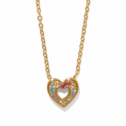 Enchanting Gem Heart Necklace