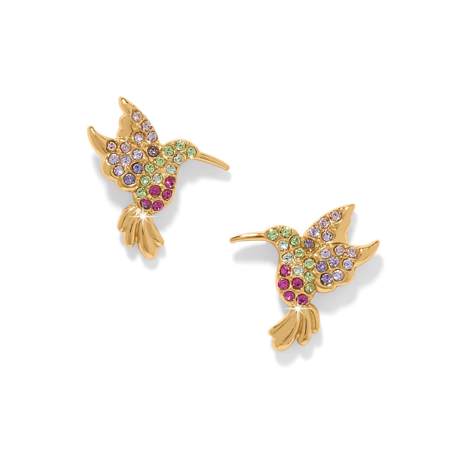 Enchanting Gem Hummingbird Earrings gold-multi 1