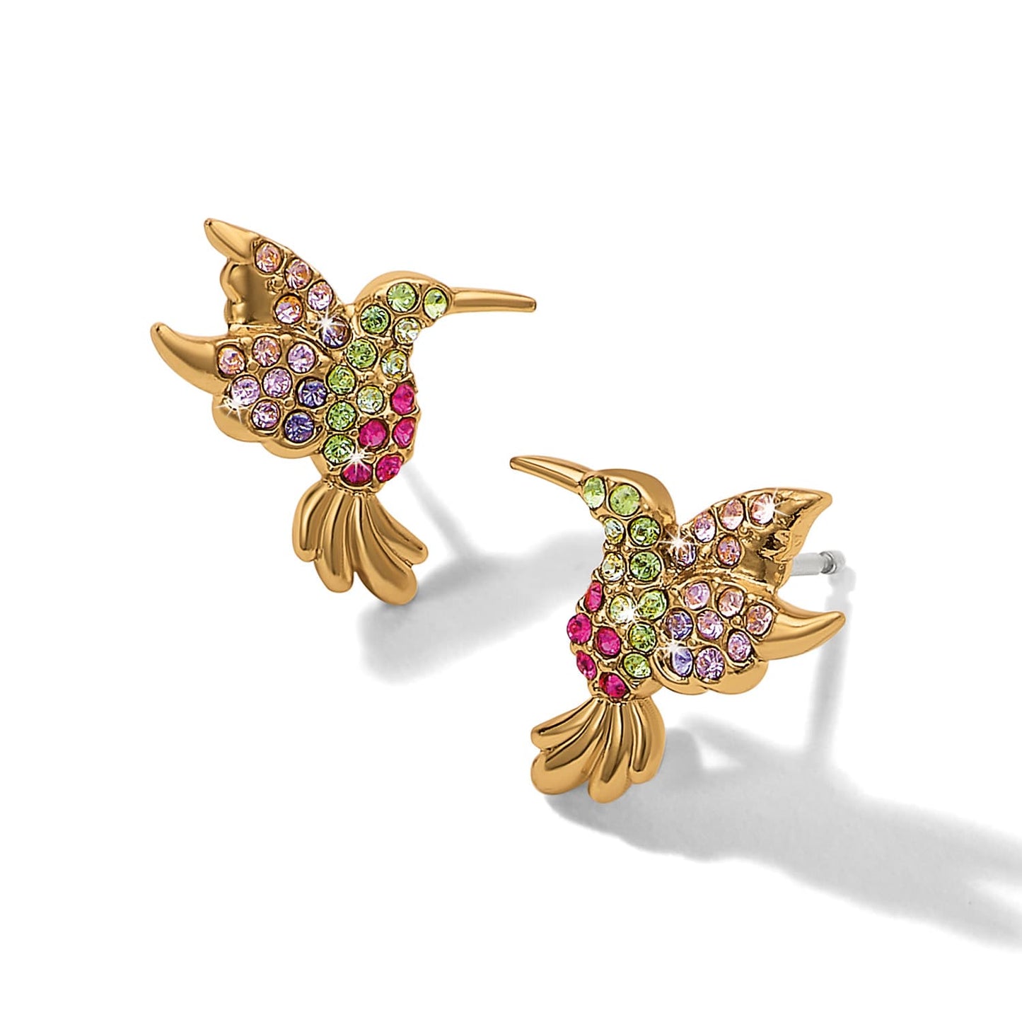 Enchanting Gem Hummingbird Earrings