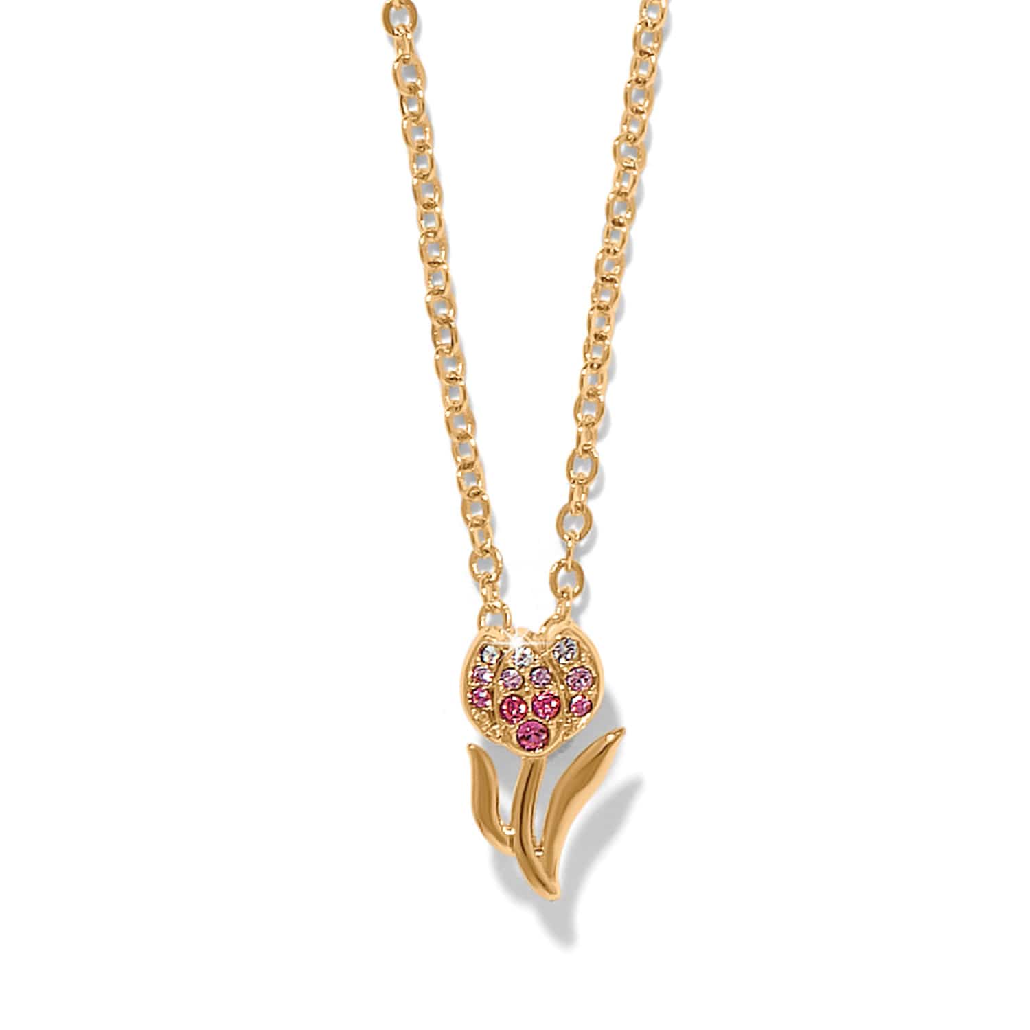 Enchanting Gem Tulip Necklace gold 1