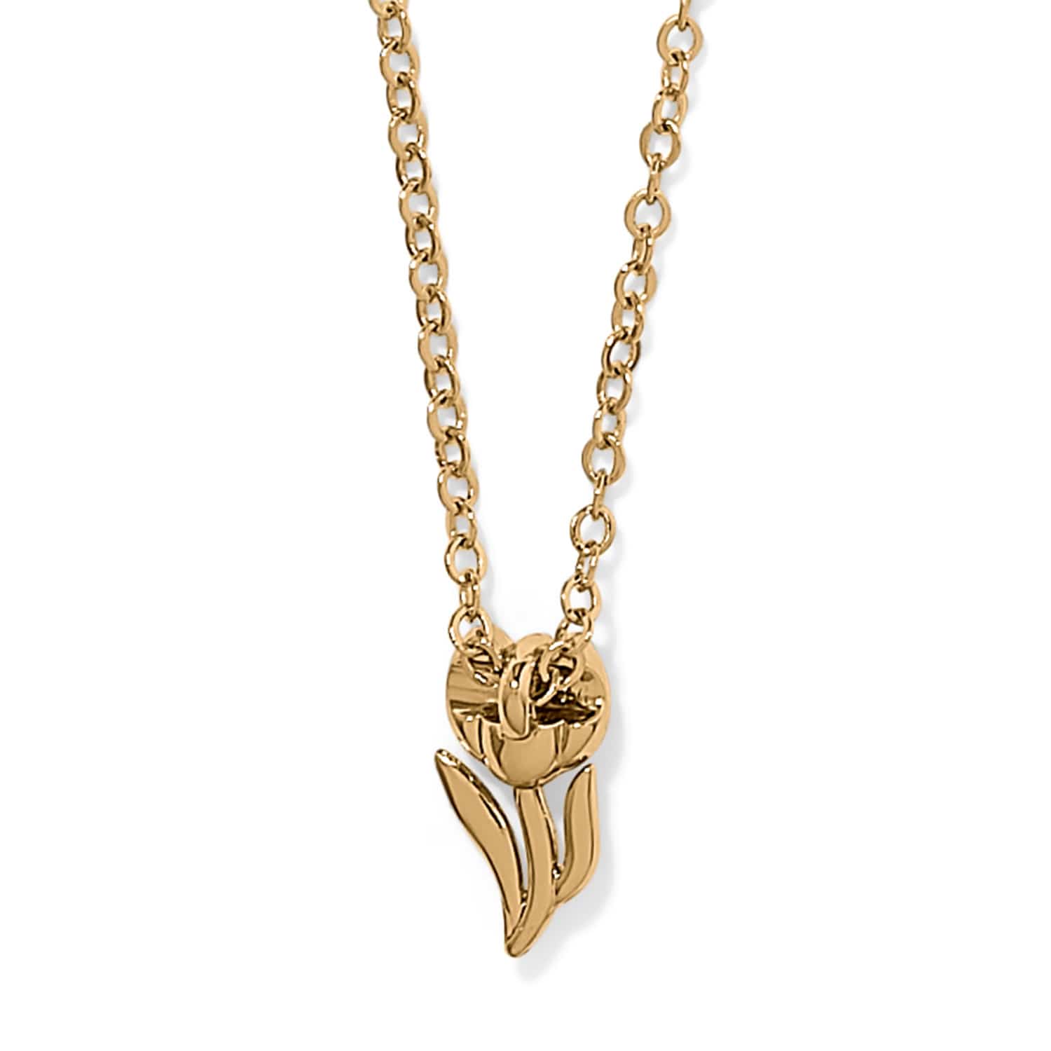 Enchanting Gem Tulip Necklace gold 2