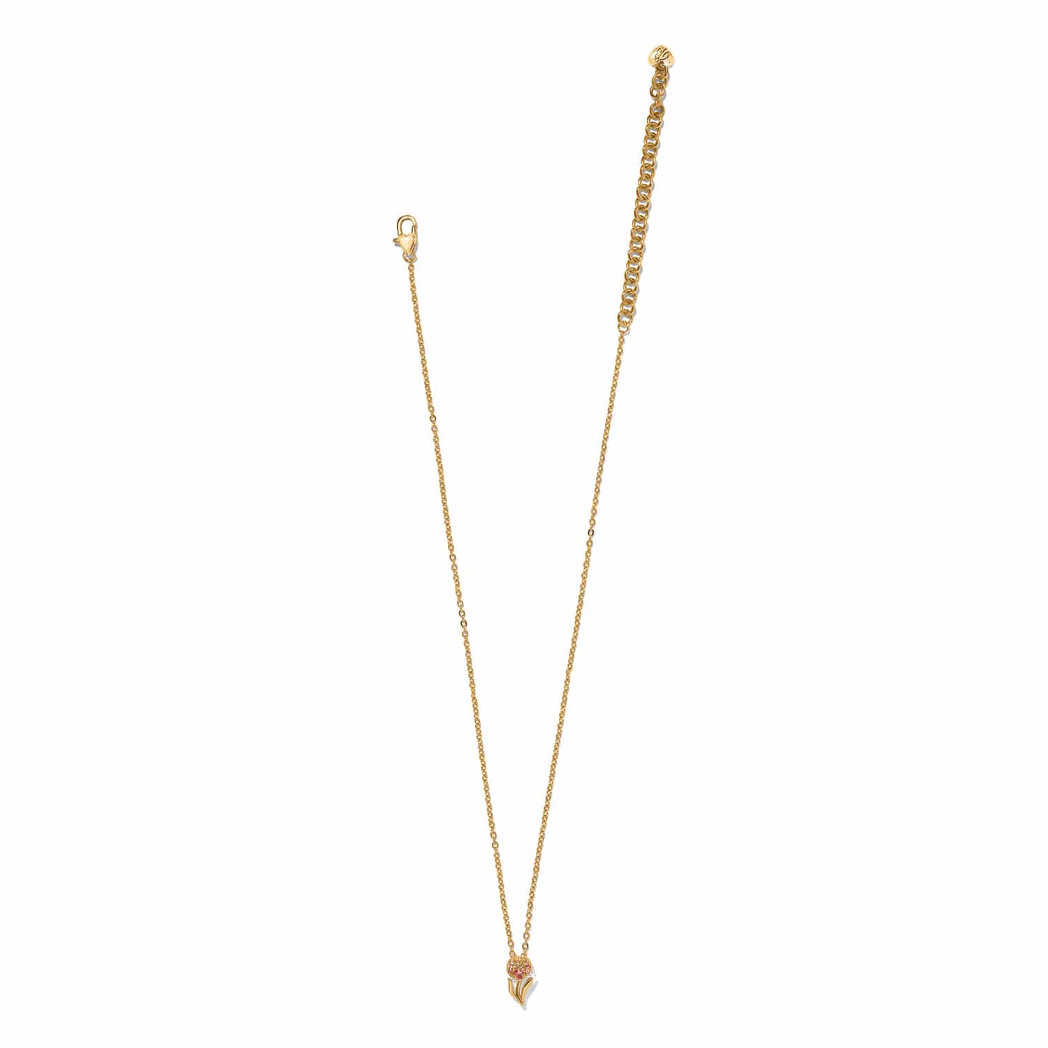Enchanting Gem Tulip Necklace gold 3