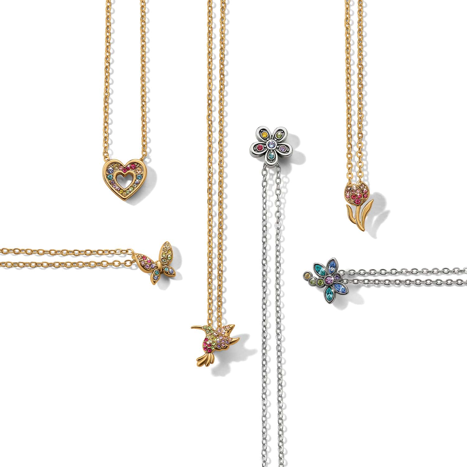Enchanting Gem Tulip Necklace - Brighton