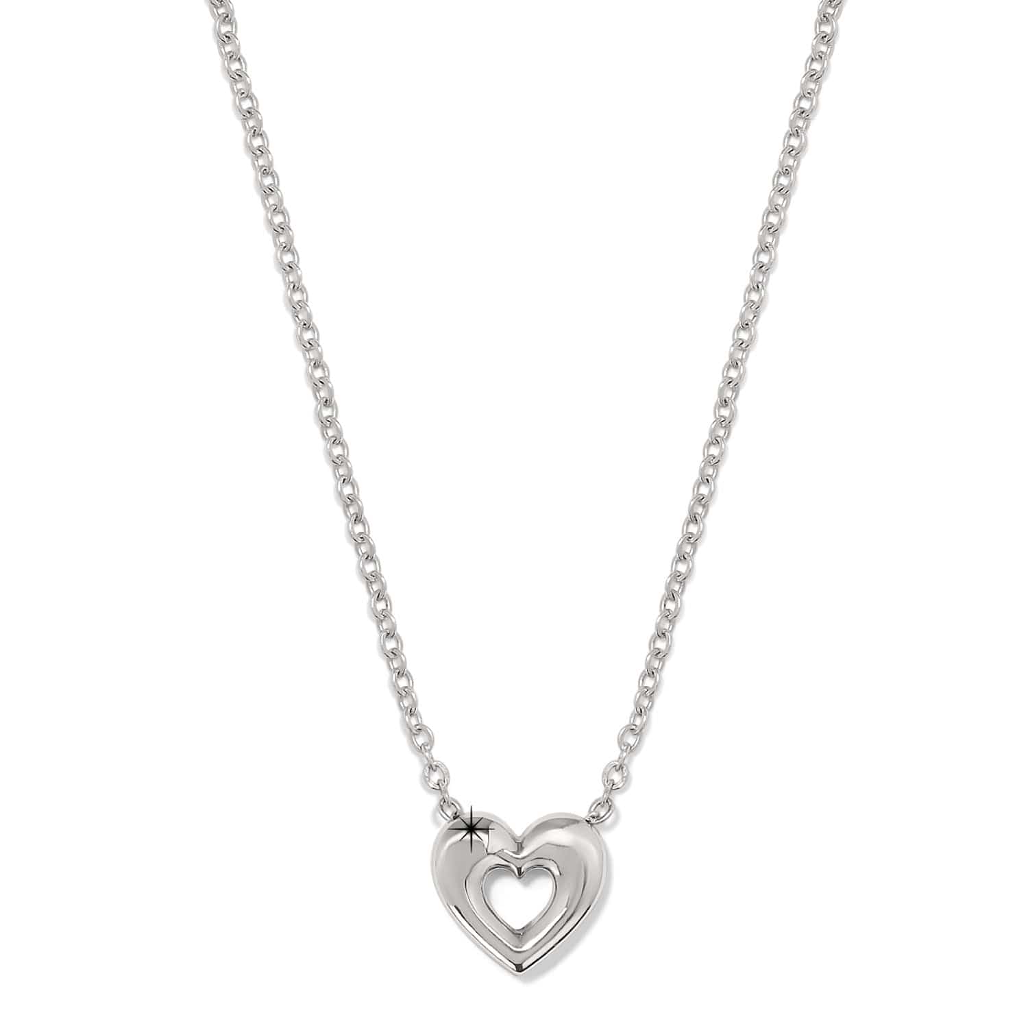 【CHIEKO+】heart stock necklace シルバー CHIEKO＋ heart stock necklace † silver 最高 の