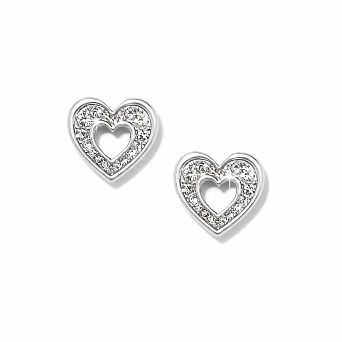 Cascade Heart Post Earrings