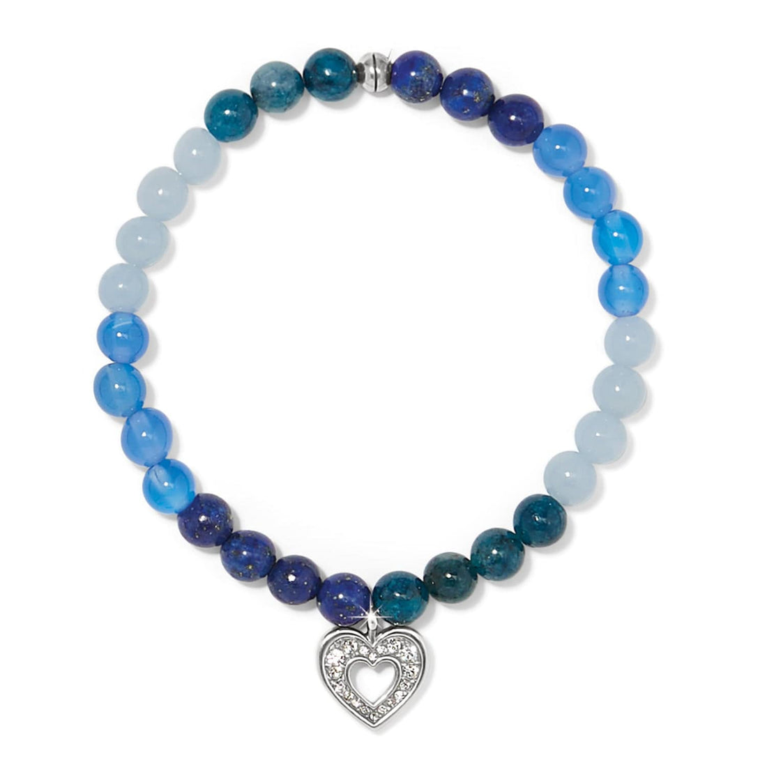 Erin Wachs Small Heart Stretch Bracelet - BLUE main image 0