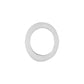 Brighton oval ring component with silver-plated finish and open center on a white background