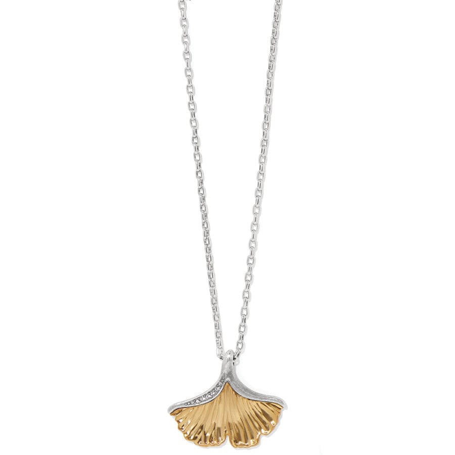 Everbloom Ginkgo Necklace silver-gold 1