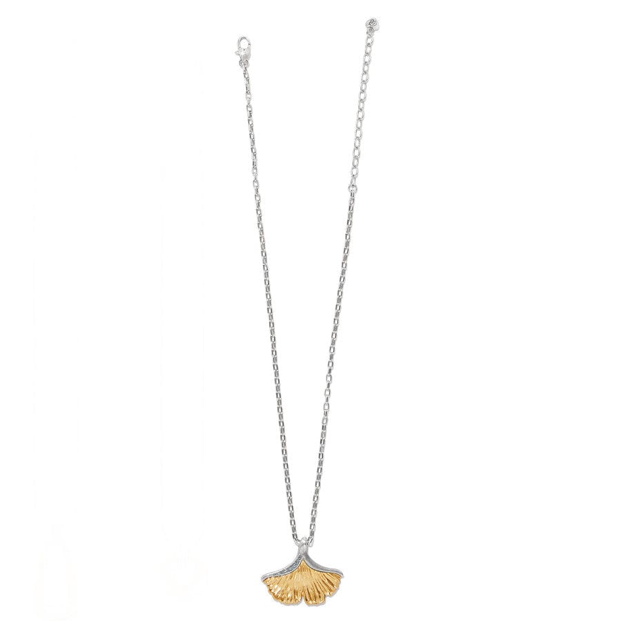 Everbloom Ginkgo Necklace silver-gold 2