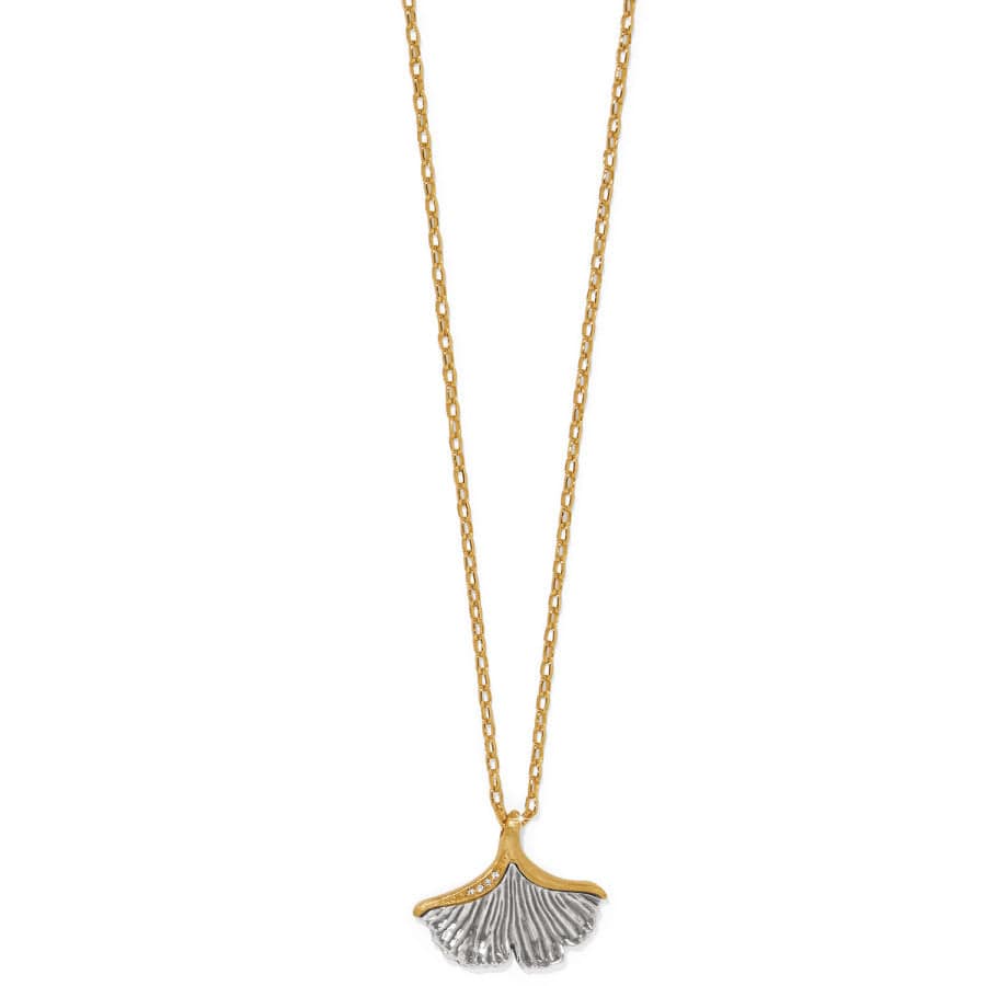 Everbloom Ginkgo Small Necklace silver-gold 1