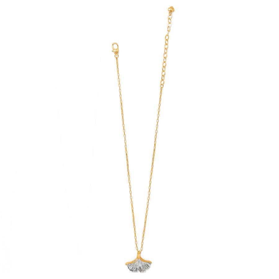 Everbloom Ginkgo Small Necklace silver-gold 2