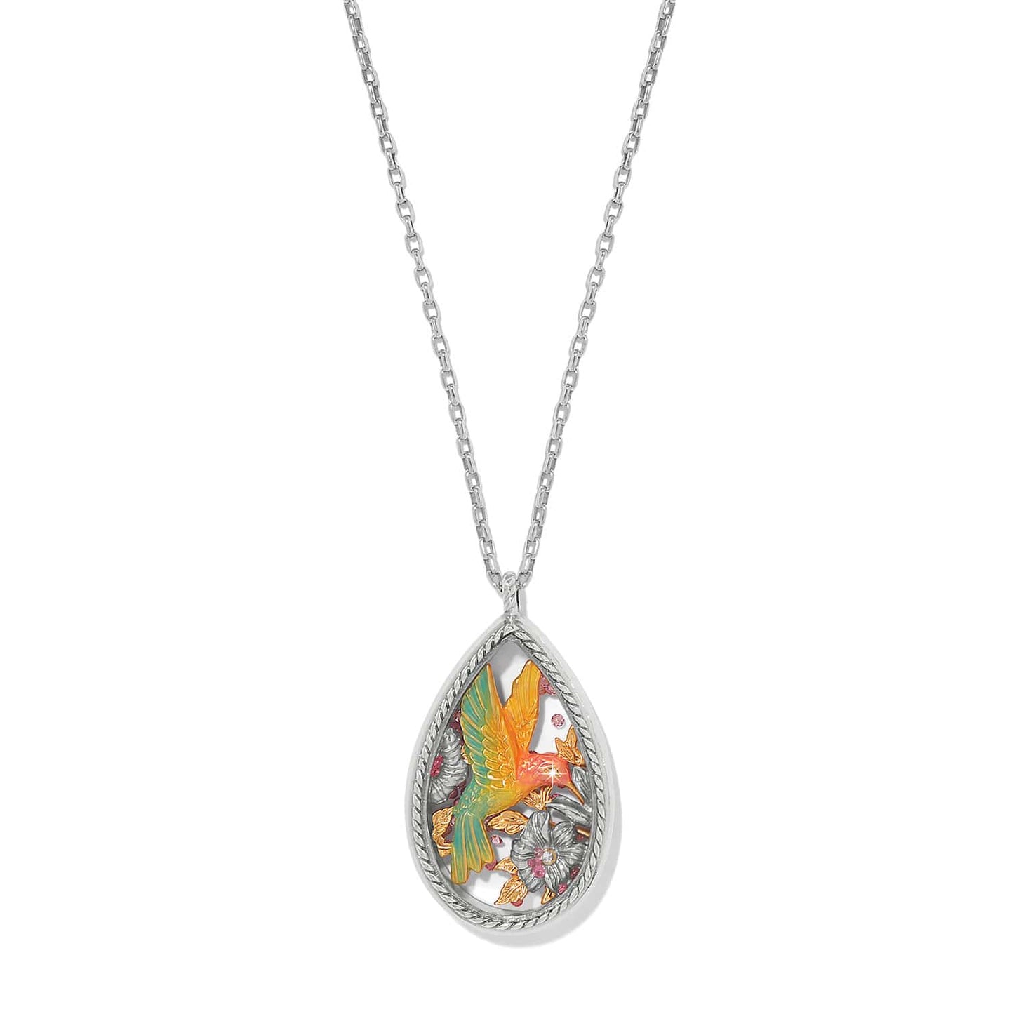 Everbloom Hummingbird Shaker Necklace