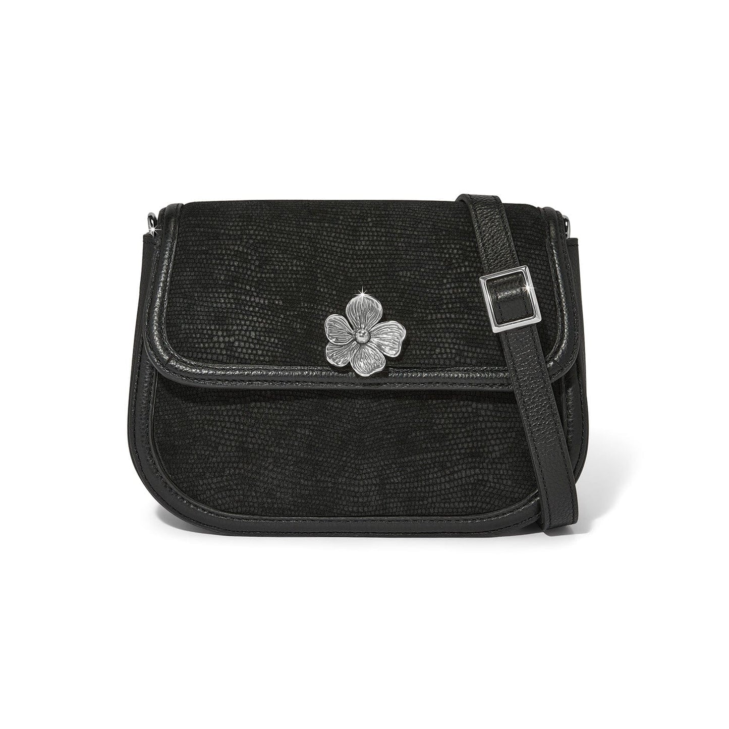 Everbloom Noir Arlo Flap Cross Body Bag