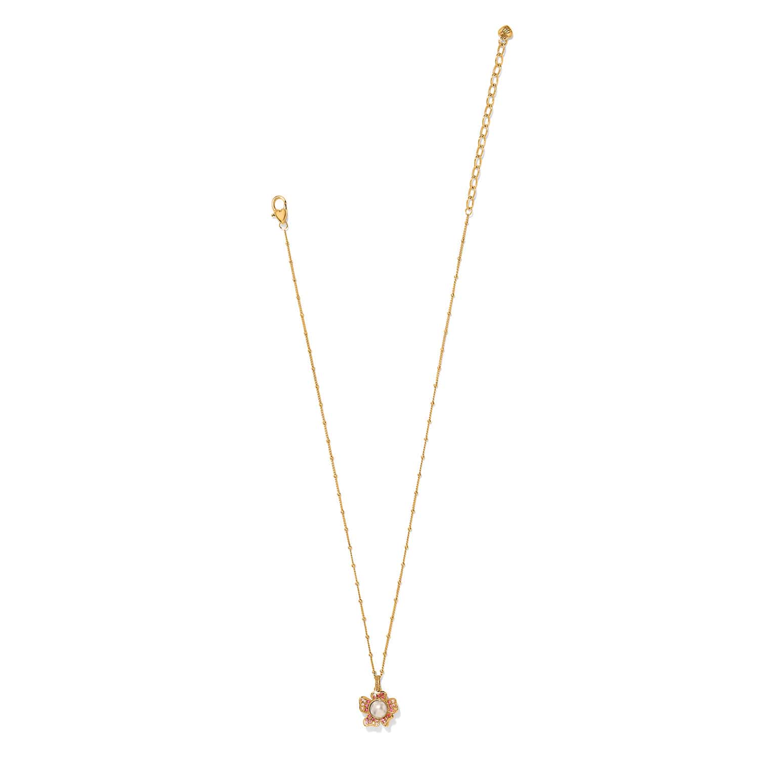 Everbloom Pearl Pink Short Necklace gold-pink 3