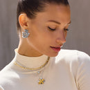 Everbloom Gold Petal Hoop Earrings