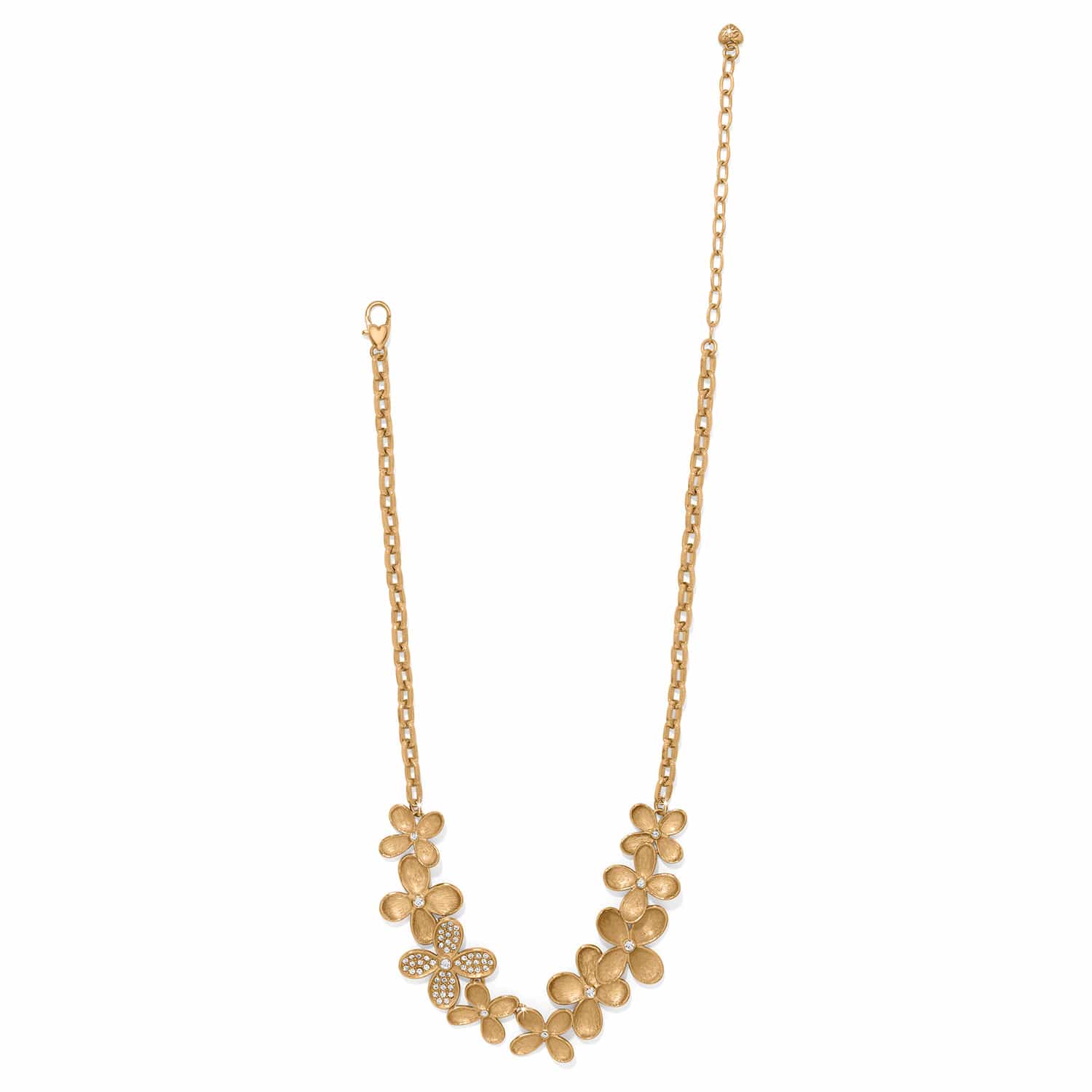 Everbloom Petal Pave Necklace gold 3