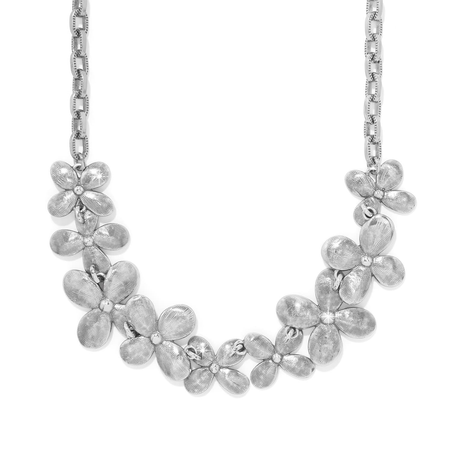 Everbloom Petal Pave Necklace silver 5