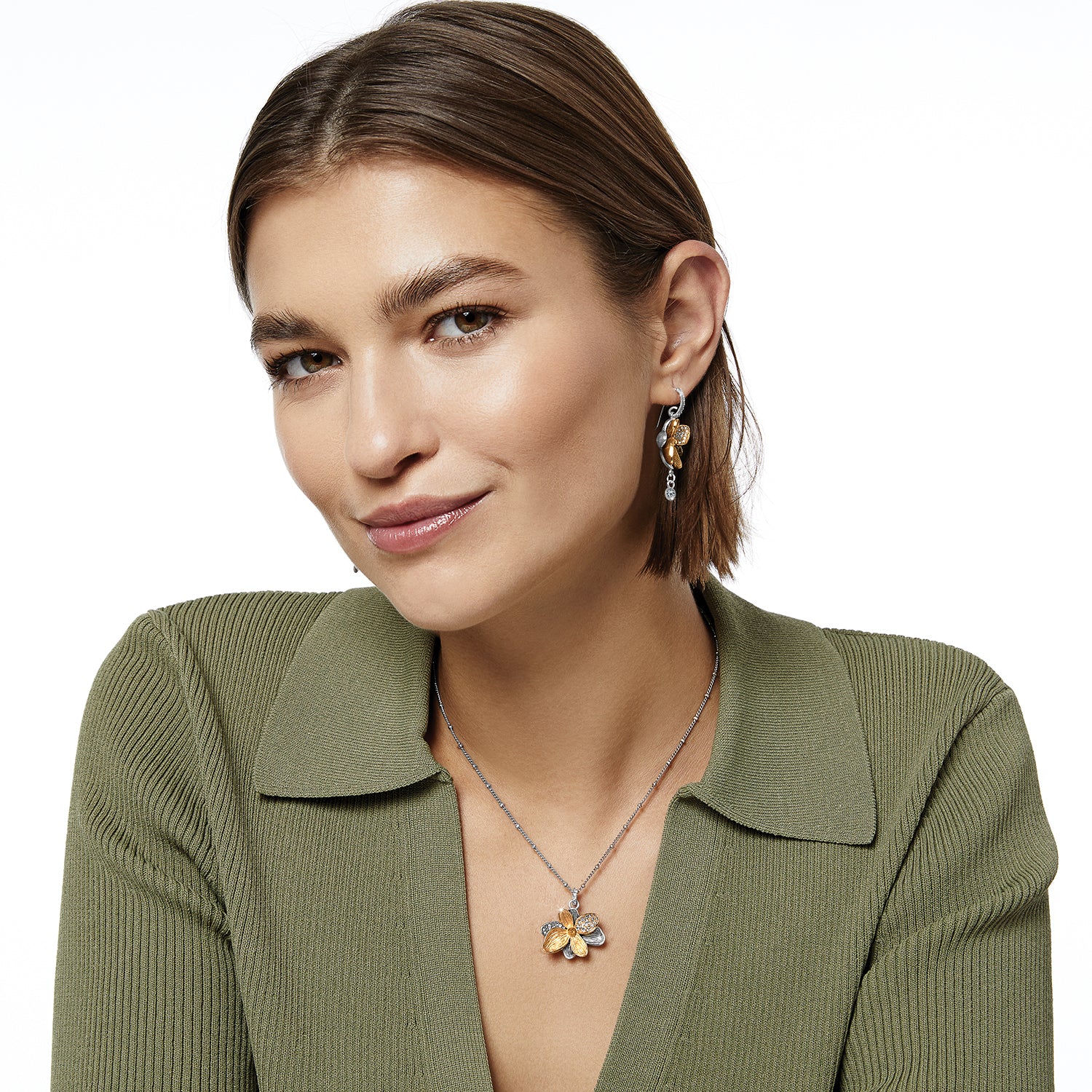Everbloom Shine Necklace silver-gold 3