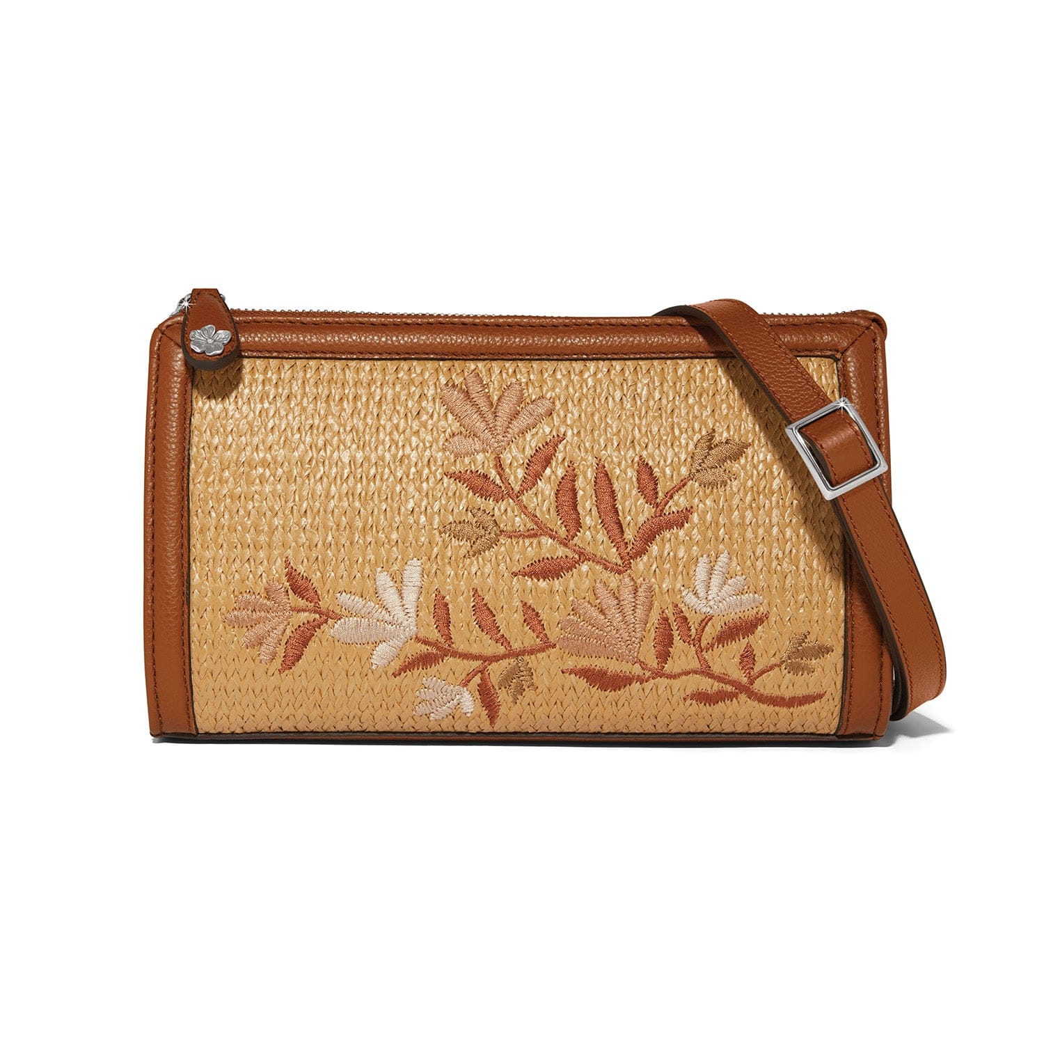 Everbloom Straw Cross Body Bag bourbon 1