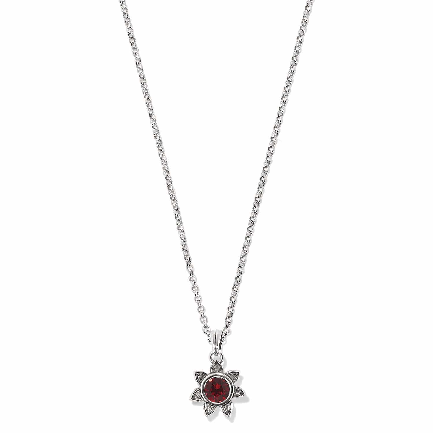 Everbloom Sunflower Necklace january-garnet 2