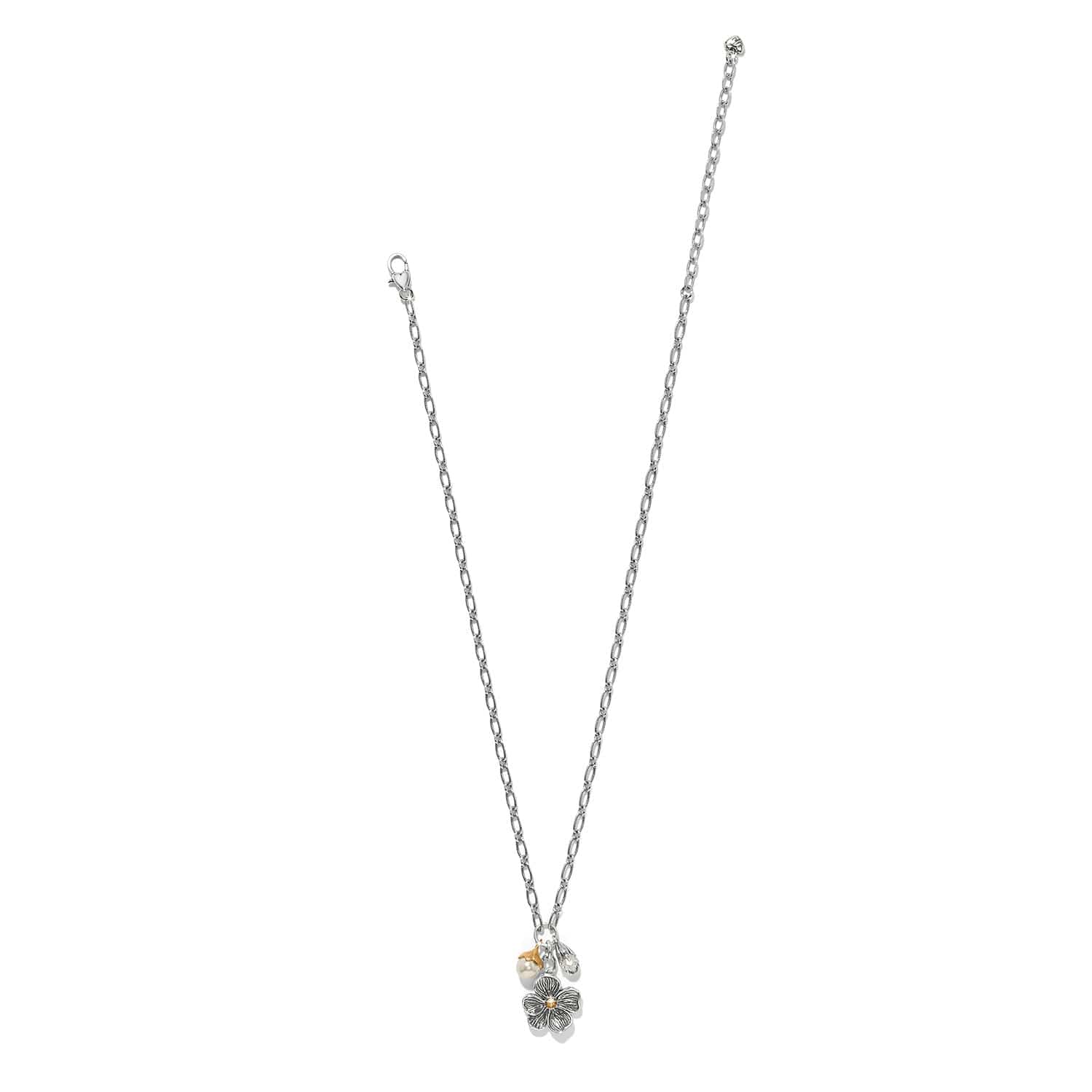Everbloom Windflower Charm Necklace silver-gold 3