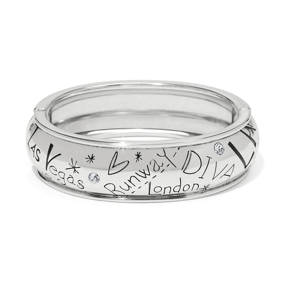 Fashionista Hinged Bangle - Brighton
