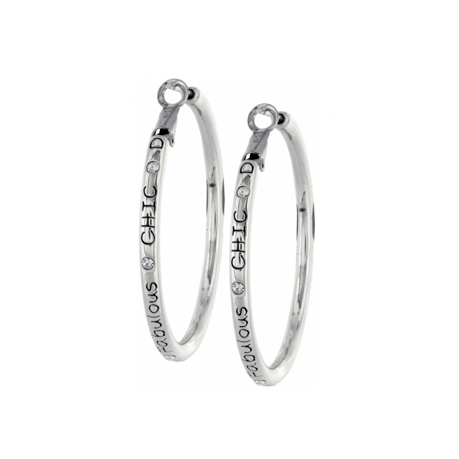 Fashionista Hoop Earrings silver 3