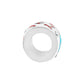 Brighton charm bead shown from the side with silver-plated finish, enamel details, and crystal accents on a white background
