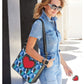 Fashionista Moody Blue Heart Handbag Fob