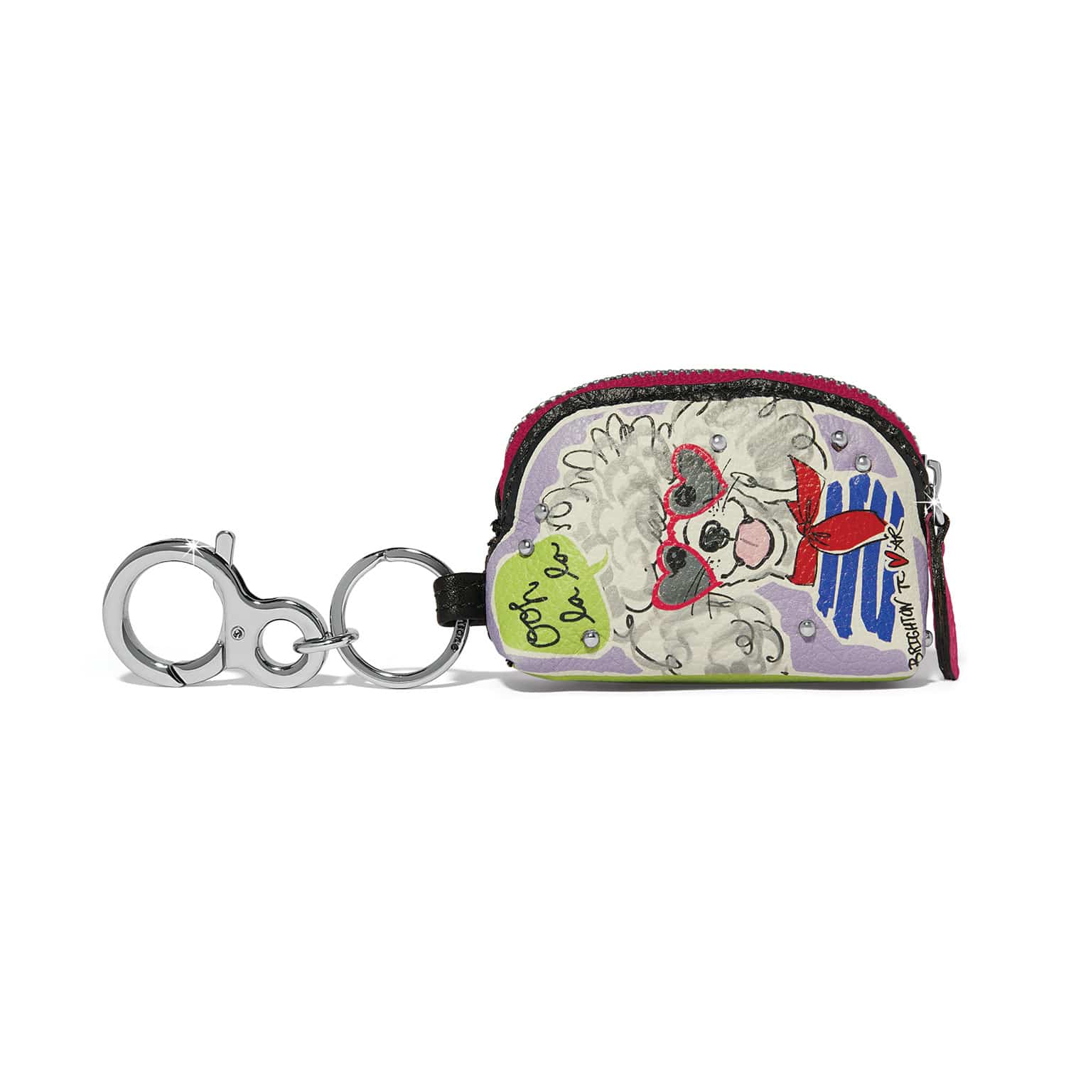 Fashionista Wanderlust Coin Purse Charm Handbag Fob multi 1