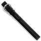 Brighton black leather belt with ornate silver-tone scroll buckle and beaded stud detailing on a white background