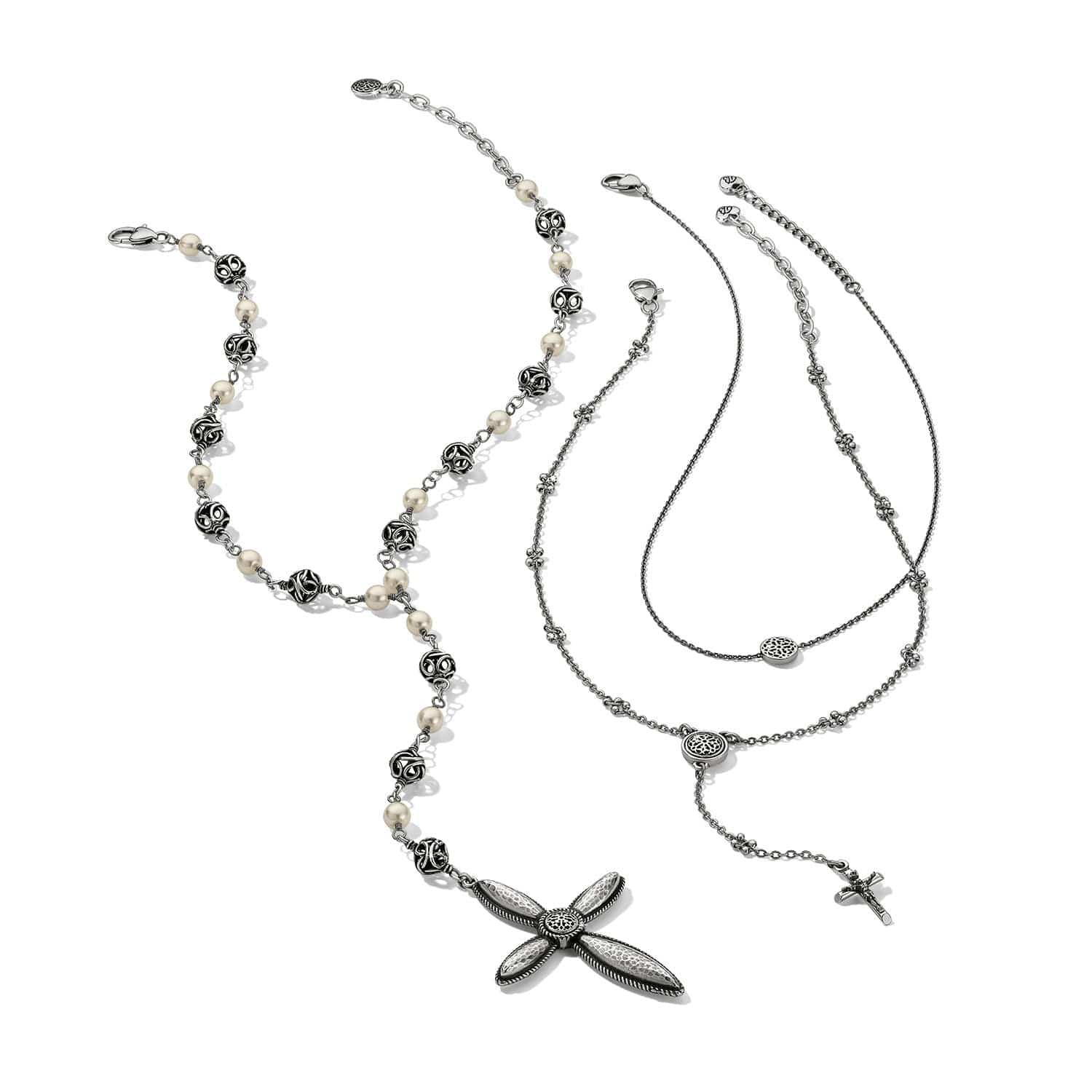 Ferrara Cross Y Necklace silver 4