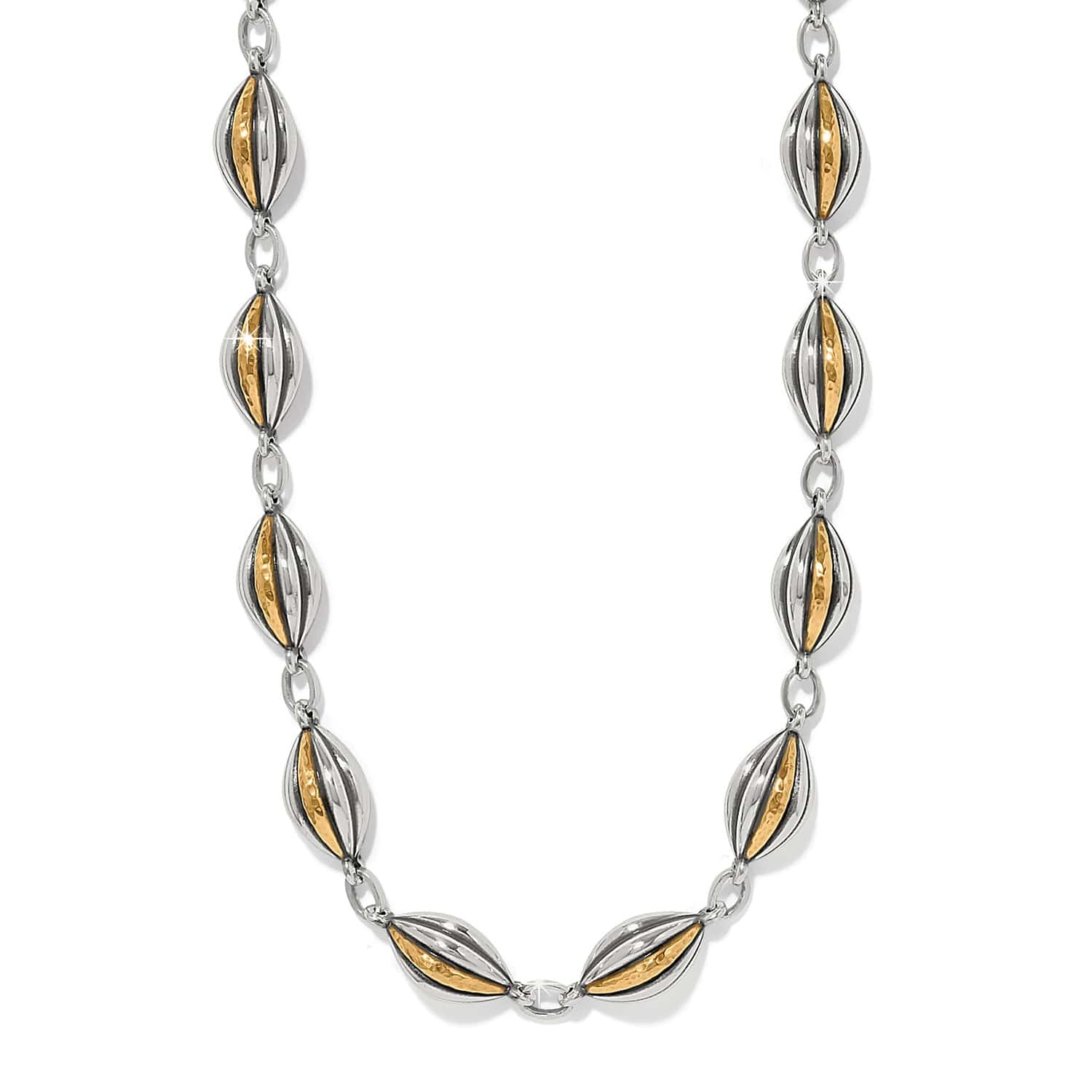Ferrara Deco Necklace silver-gold 1