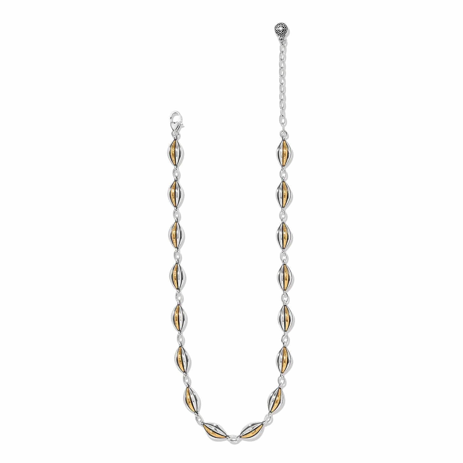 Ferrara Deco Necklace silver-gold 2