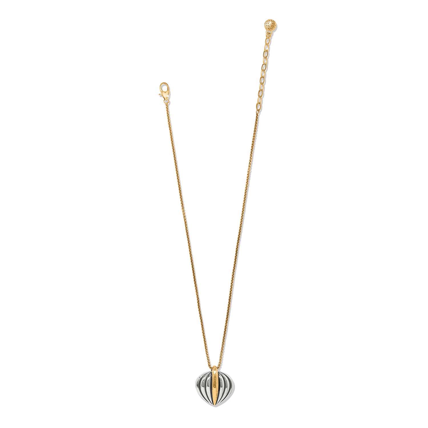 Ferrara Deco Pendant Necklace silver-gold 2