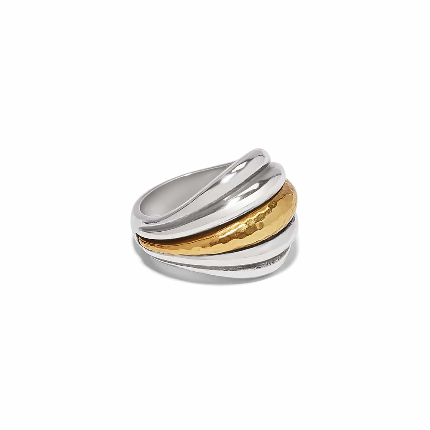 Ferrara Deco Ring silver-gold 1